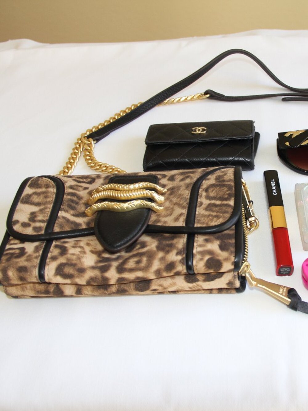 New with Tags Aimee Kestenberg Leopard Print Leather Bag.  Rare...Versatile